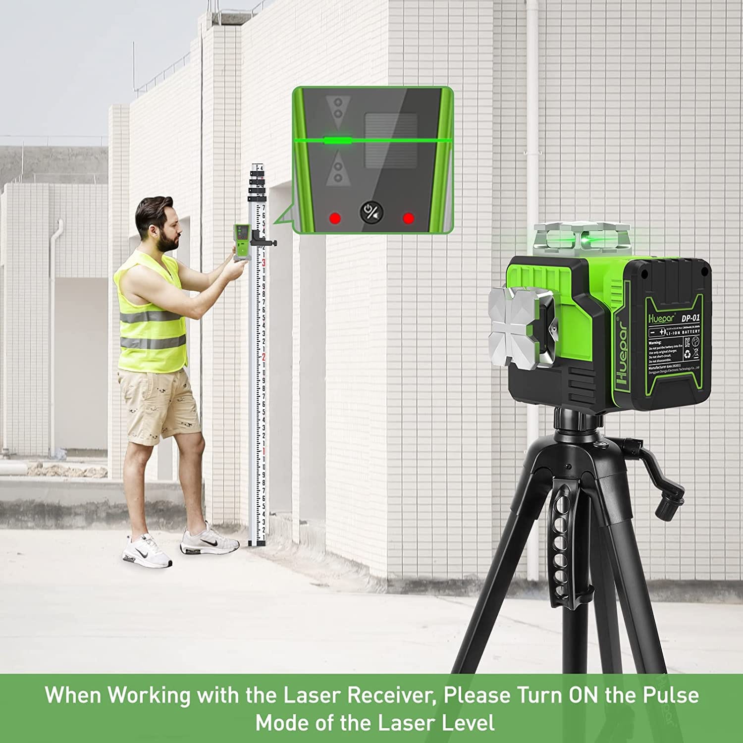 Huepar Laser Receiver LR-8RG - Image 2