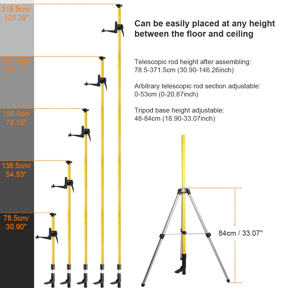 Huepar Tripod 3.6m LP36 - Image 2