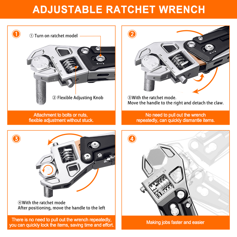 Nextool W4 Adjustable Wrench Multitool - Image 4