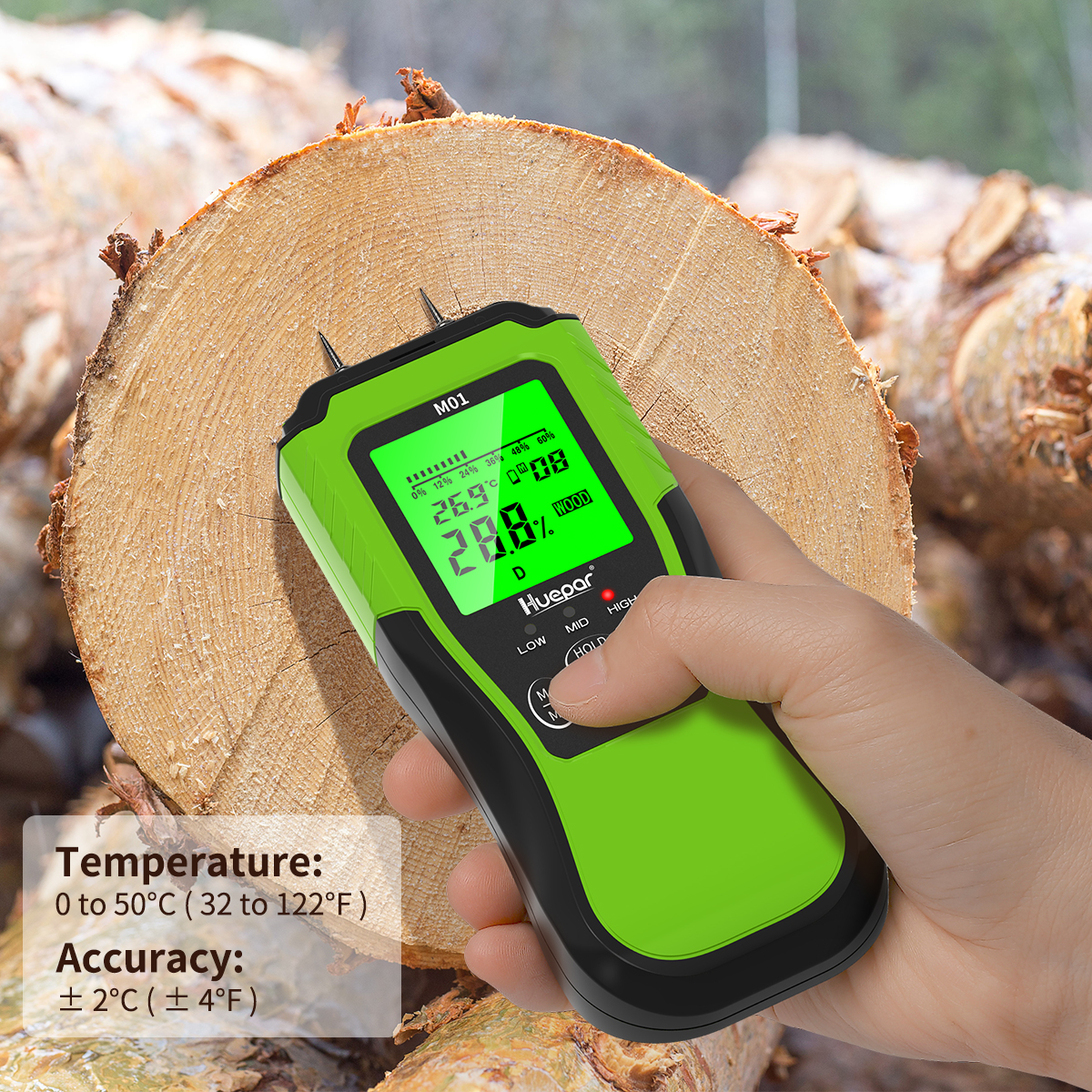 Huepar Moisture Meter M01 - Image 5