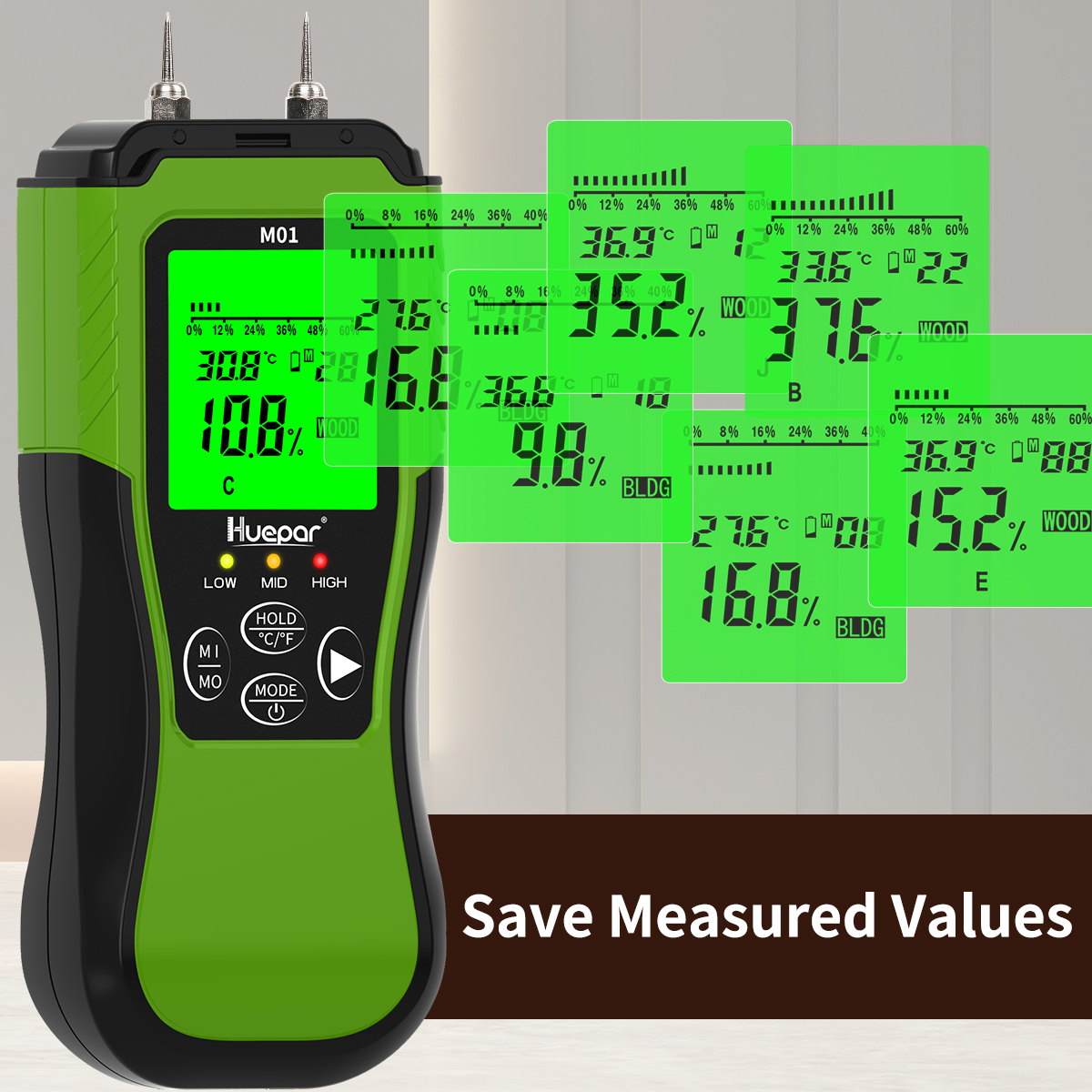 Huepar Moisture Meter M01 - Image 13