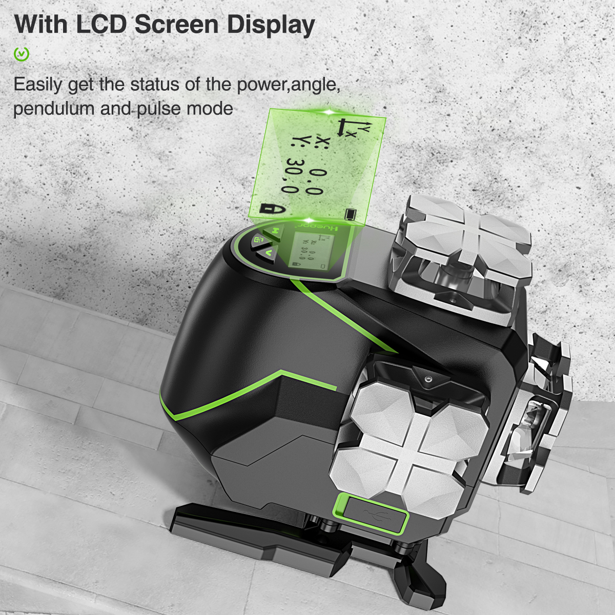 HUEPAR 4 Beam 360° Laser Level S04CG - Image 2