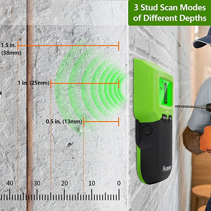 Huepar Stud Finder Wall Scanner, 5 in 1 Electronic Sensor - Image 4