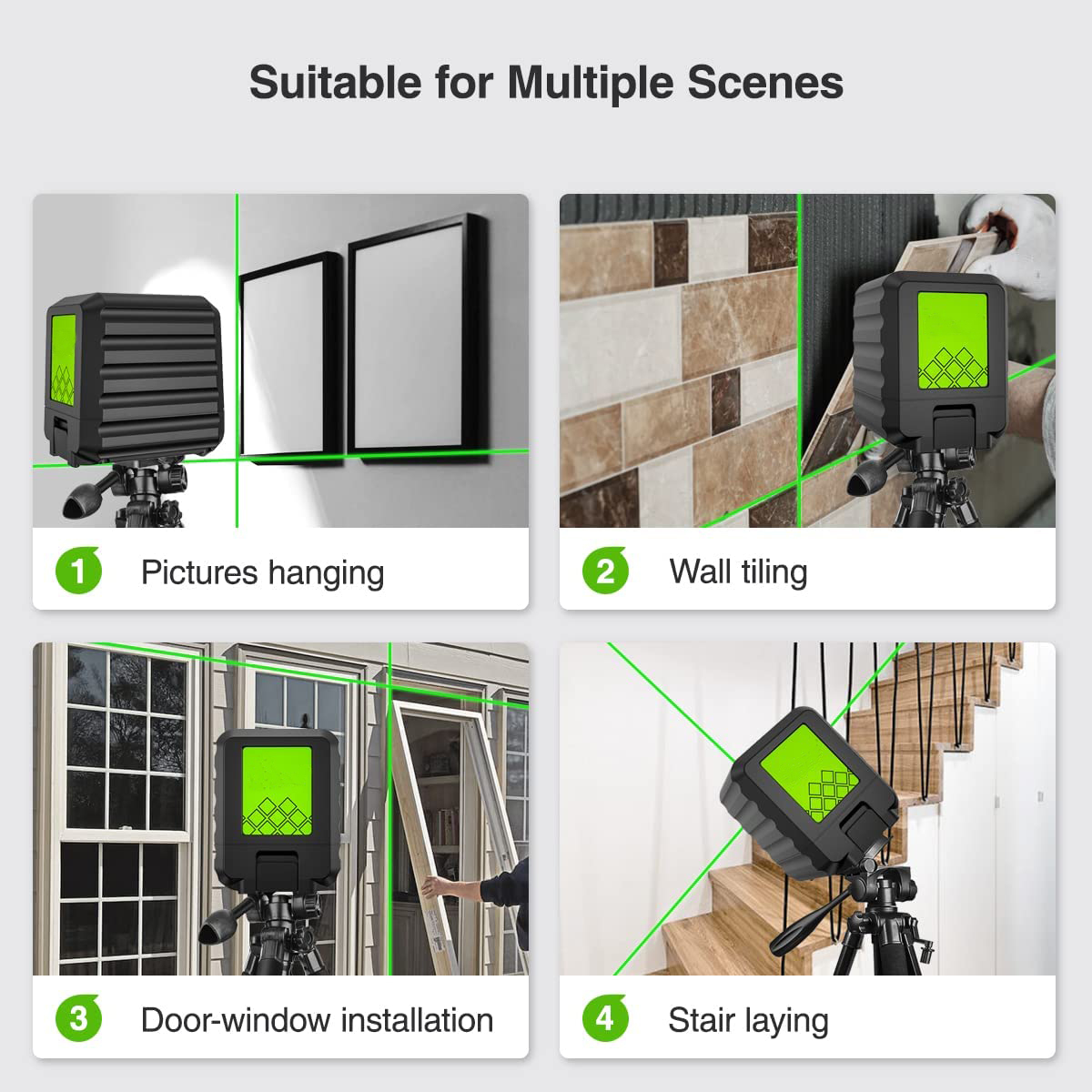 HUEPAR Self Levelling Cross-Line Laser Level B011G - Image 6