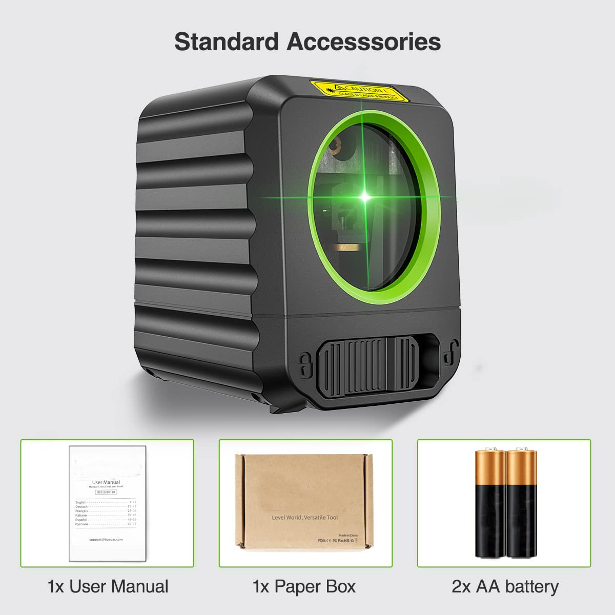 HUEPAR Self Levelling Cross-Line Laser Level B011G - Image 8