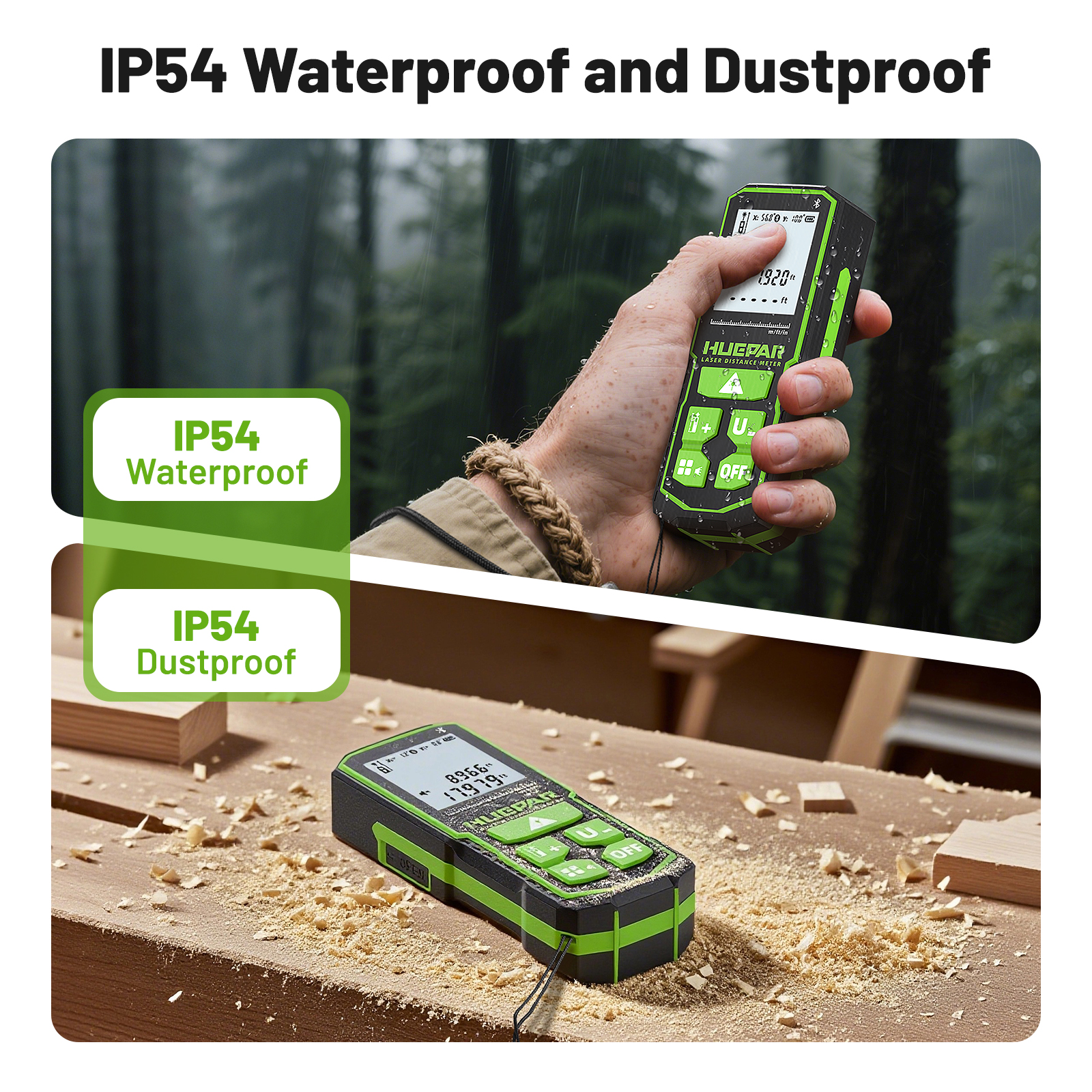 HUEPAR Digital Laser Distance Measure featuring Bluetooth App Control S120G BT - Image 10