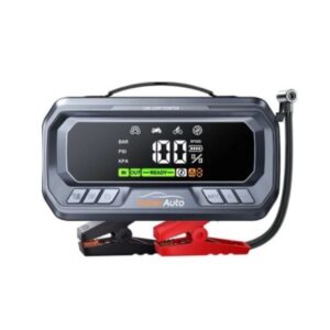 Yaberauto Portable 12V, 8000A, 26800mAh Jump Starter/Tyre Inflator/Fast Charger/Flashlight YA90