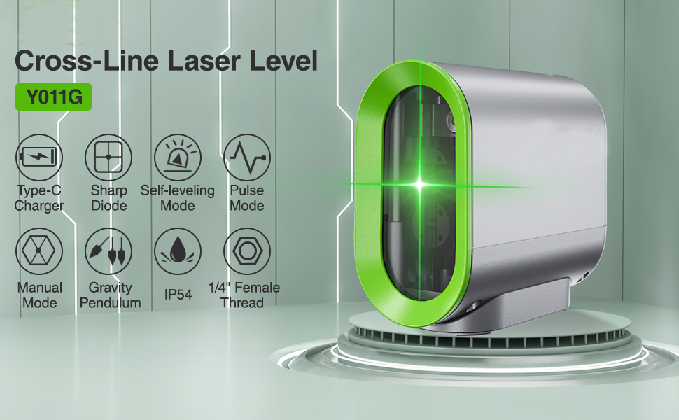 Huepar 2 Beam Self-Leveling Green Laser Level Y011G - Image 11