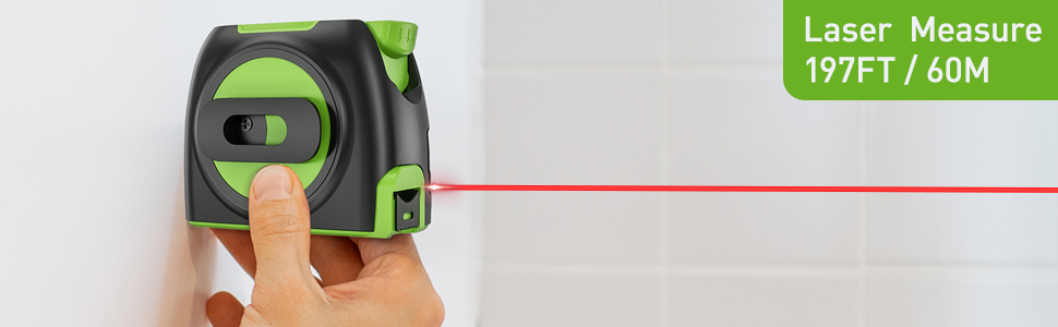 HUEPAR Digital 2-in-1 Laser Distance Measure and Traditional Physical Tape Measure DT30 - Image 9