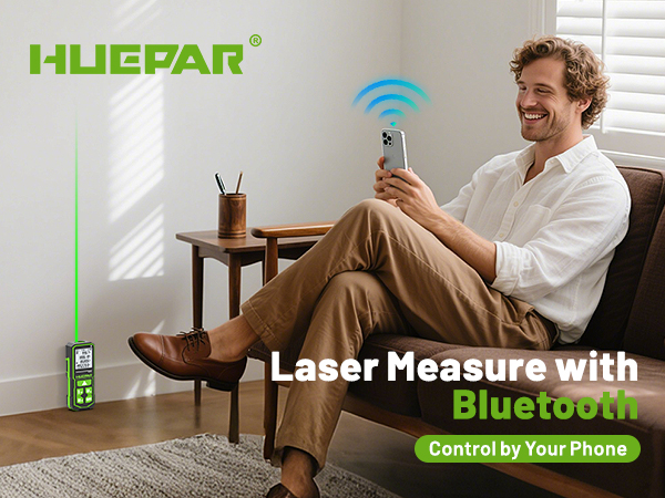 HUEPAR Digital Laser Distance Measure featuring Bluetooth App Control S120G BT - Image 17